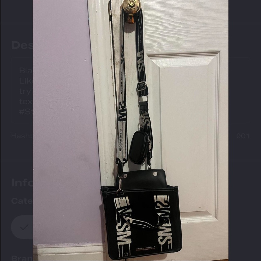 Stylish Black and White Crossbody Bag